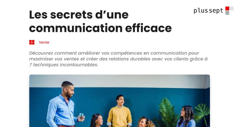 Blog avec des articles sur la vente, la prospection, la négociation et le management commercial